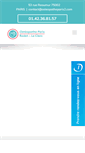 Mobile Screenshot of osteopatheparis2.com