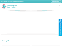 Tablet Screenshot of osteopatheparis2.com